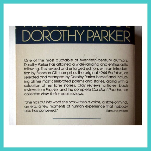 Book: The Portable Dorothy Parker, Vintage, Intro by Brendan Gill - Picture 12 of 13